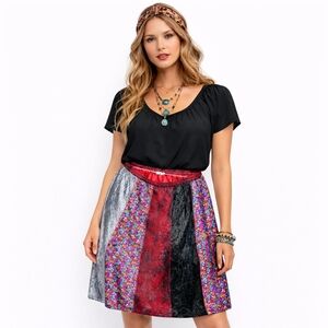 70's style boho‎ skirt L new